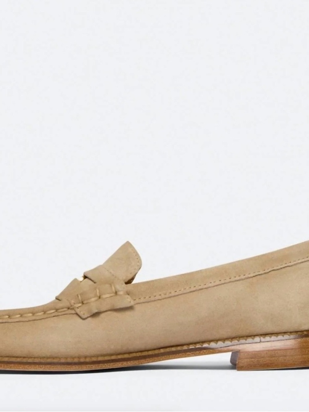 Freda Salvador - Tan Suede Penny Loafers in Suede